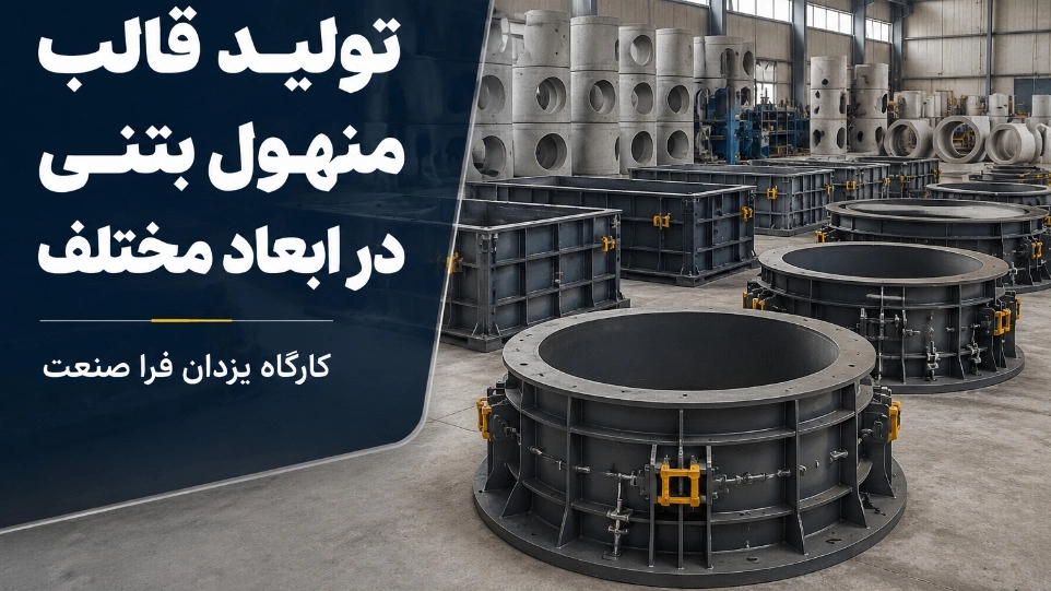 تولید قالب منهول بتنی در ابعاد مختلف